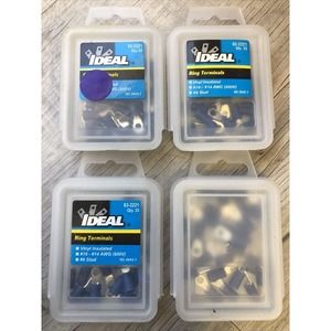 Ideal 83-2221 Vinyl Insulated Ring Terminal, 16-14‎ AWG, #6 Stud, 250/Box
